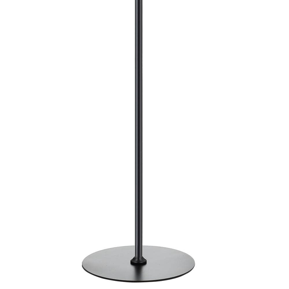 Black Arc Touch LED Metal Floor Lamp