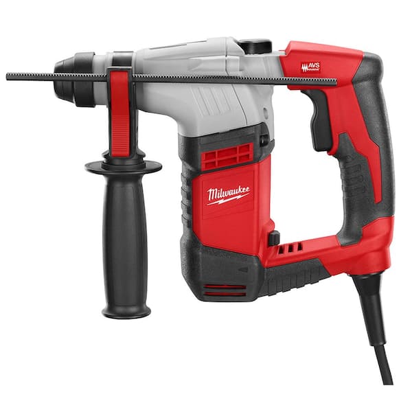 Milwaukee 5.5 Amp 5 8 in. Corded SDS plus Concrete Masonry Rotary Hammer Drill Kit with Case 5263 21 The Home Depot