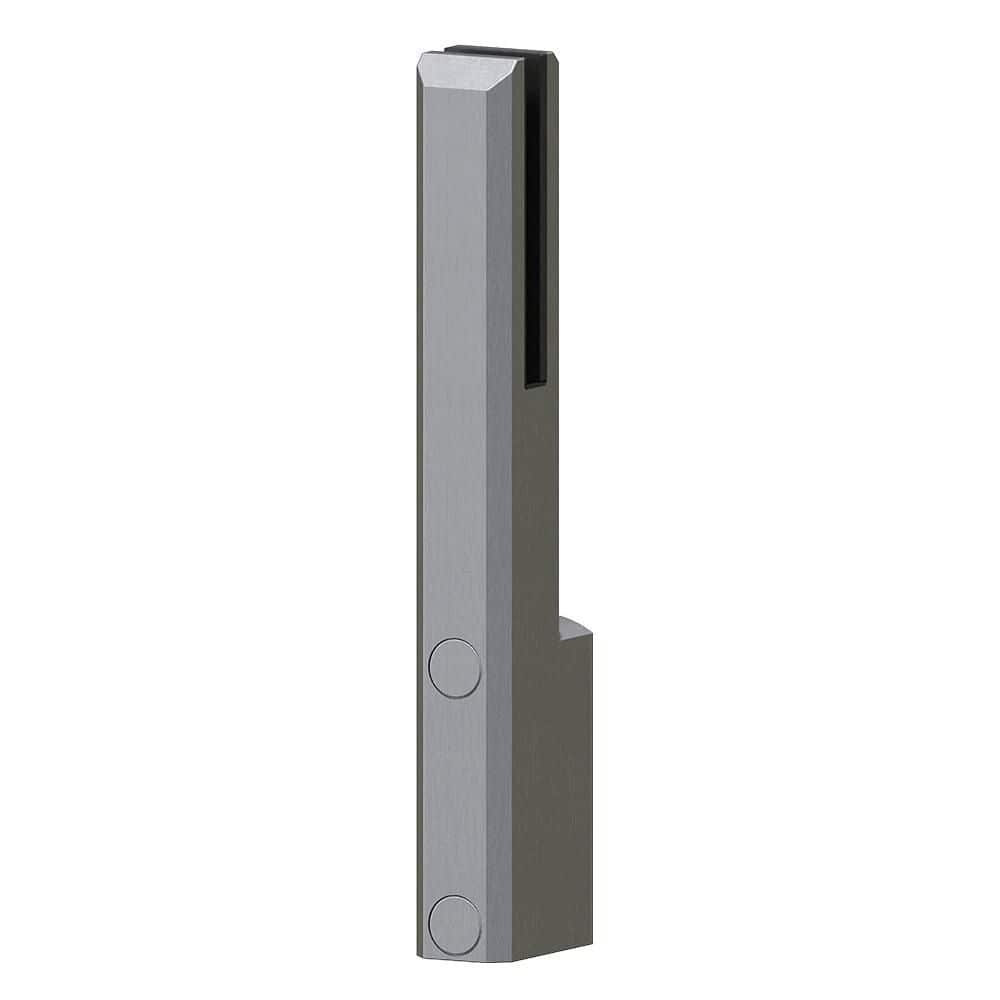 MountainView 16.5 in. x 5 in. Gray Glass Deck Railing Brushed Stainless Steel Fascia Spigot price history on PriceWatchPro