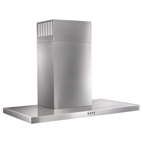 Flat deals range hood