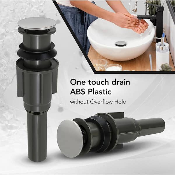 Buy Pop Up Click Clack Plug Pop-up Stopper, Push Sink Drain For Bathroo Freestanding Assage - View #3