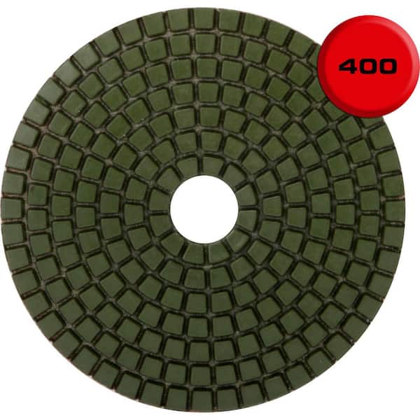4 in. 400 Grit Resin Wet Polishing Pad