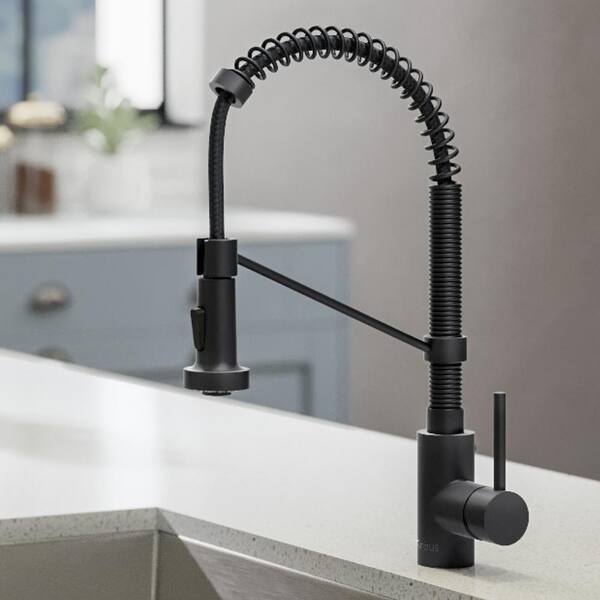 KRAUS Bolden Single-Handle Pull-Down Sprayer Kitchen Faucet with Dual ...