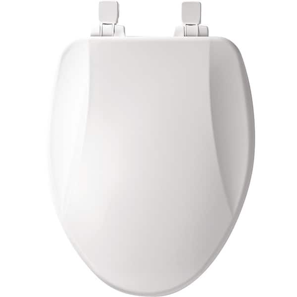Bemis Brighton Slow Close Lift Off Elongated Closed Front Toilet Seat In White 1590slow 000 The Home Depot - Bemis Toilet Seat 1500ec 000