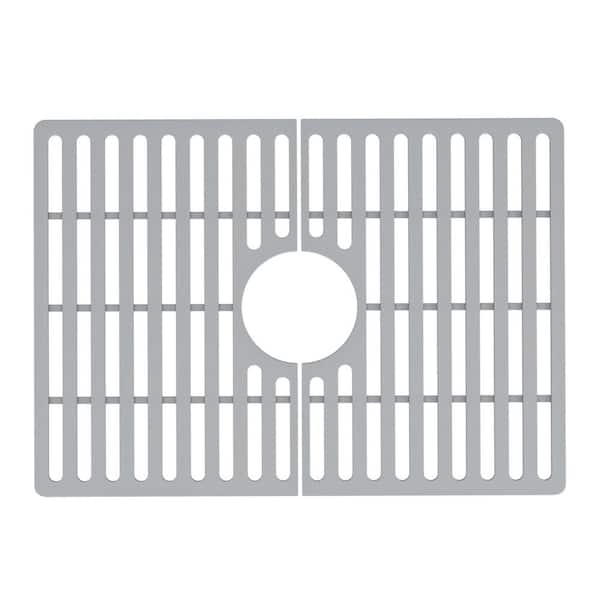 VIGO 20.75 in. x 14.875 in. Silicone Bottom Grid for 24 in. Single Bowl Kitchen Sink in Gray