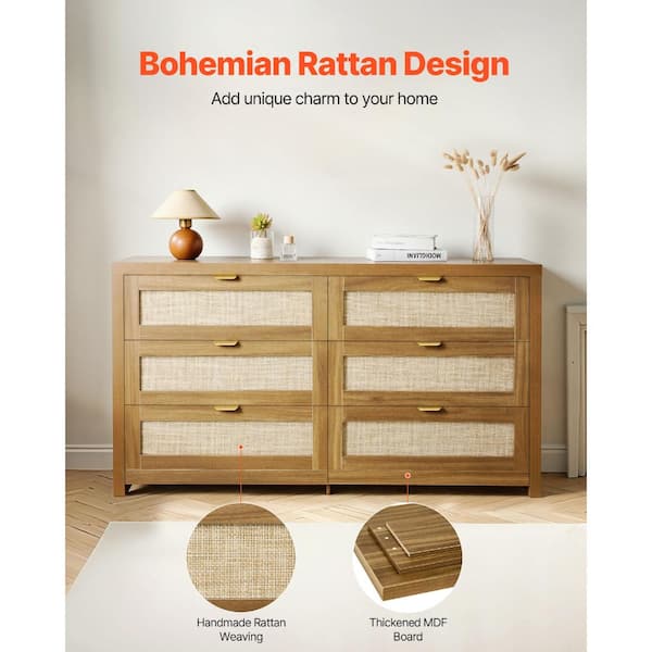 clothing dresser Garvee 54 Inch Wide White Dresser With Seven Decorative Front Drawers Wood Chest Large Clothes Storage Cabinet TV Stand For Bedroom Nursery Living Room Hallway in the Dressers department at Lowes.com
