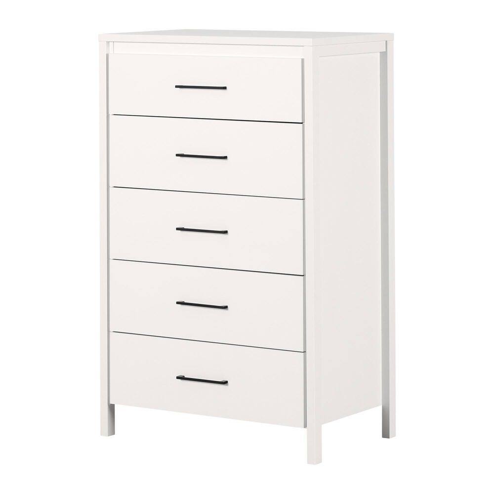 Gravity Pure White 31 in. Chest of Drawers
