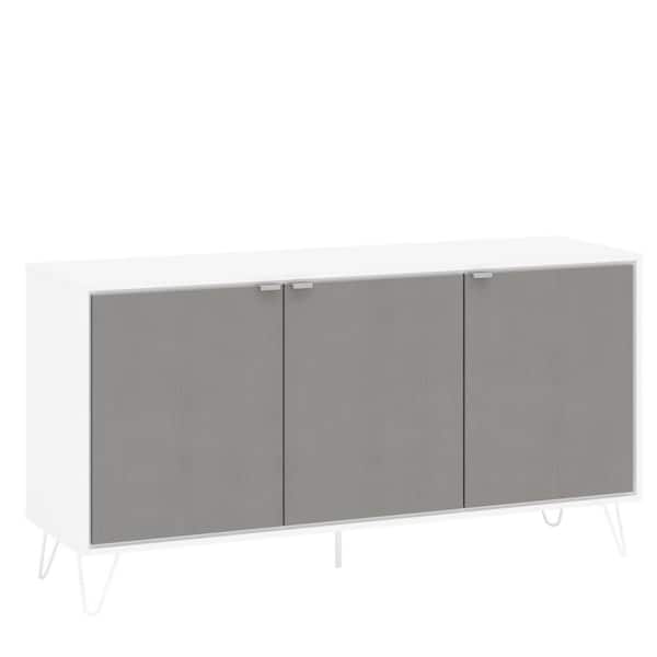 Unbranded Madison White and Gray Sideboard
