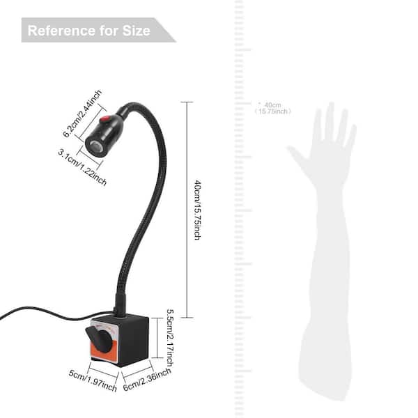 Pro 7 Bi Led OUKANING 110V 650 Lumens 15.7 in. LED Plug-In Magnetic Work Light with ...