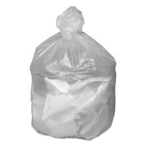 10 Gal. Natural Waste Trash Bags, 6 Mic 24 in. x 24 in., 20 Rolls of 50 Bags, 1,000/Carton