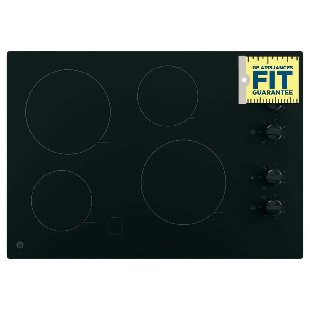 30-Inch Black Ceramic 4-Burner Electric Cooktop