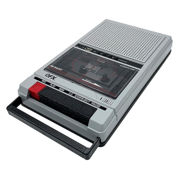 Shoebox-Style Cassette Tape Player/Recorder with Bluetooth and USB Playback