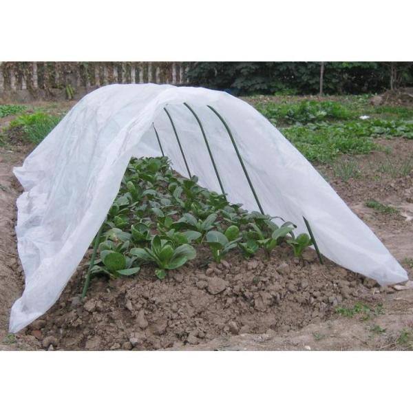 Simple Quality 2 Garden Row Greenhouse Tunnel Hoops Steel Rod Plant Cover Cloche 
