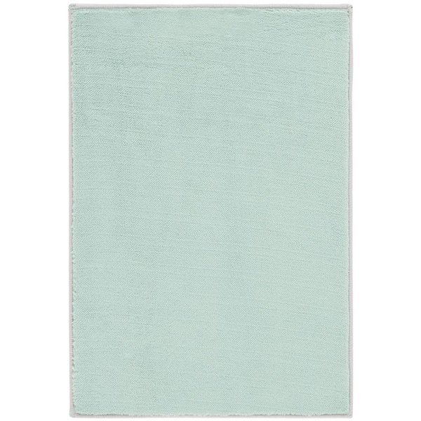 Loft 2 ft. x 4 ft. Sage Machine Washable Modern Solid Area Rug