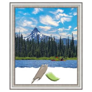 Salon Silver Narrow Picture Frame Opening Size 18 x 22 in.