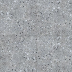 Terrazo Gris 24 in. x 24 in. Square Matte Porcelain Paver Floor Tile (2-Pieces/8 sq. ft./Case)