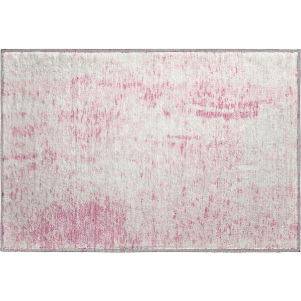 Addison Rugs Mayfield Premium Machine Washable Abstract AMF949 Pink 2 ft. x 3 ft. Area Rug