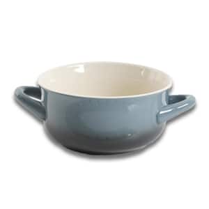 Crock-Pot 30 fl. oz Gray Artisan Stoneware Soup Bowl w/Handle, 2 Pack