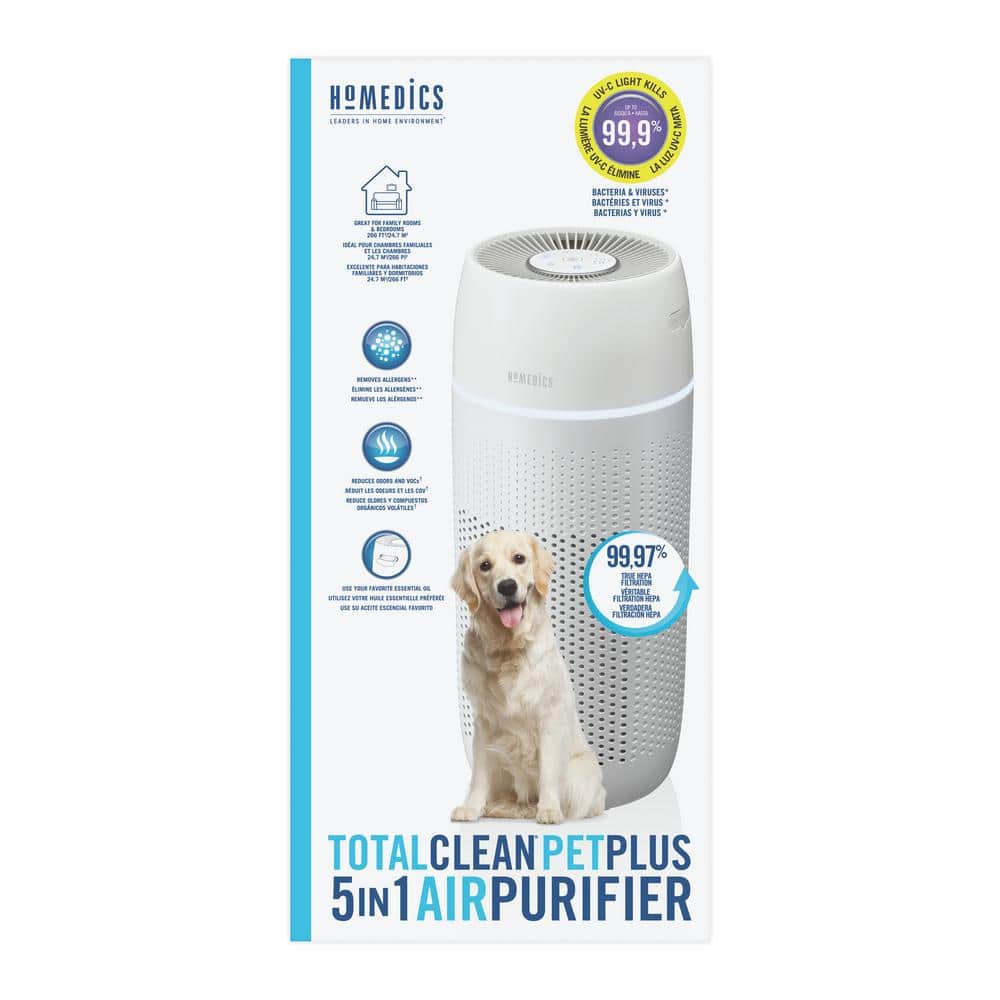 White 5-in-1 PetPlus Air Purifier with UV-C Technology