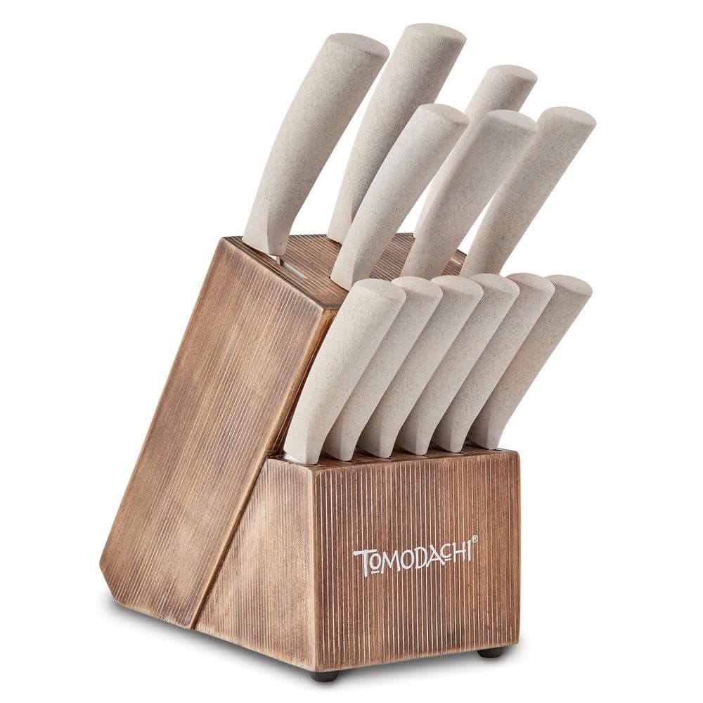 Hampton Forge Harvest 13-Piece Stainless Steel Knife Set with Block ...