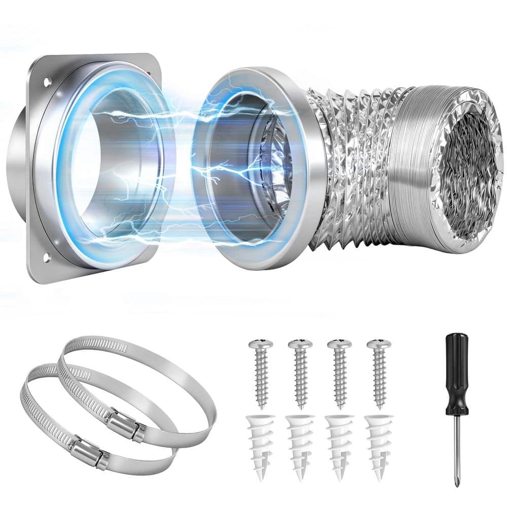 Magnetic Dryer Vent Kit for 4 in. Dryers, Airtight Seal and Reinforced Wall Connector price history on PriceWatchPro
