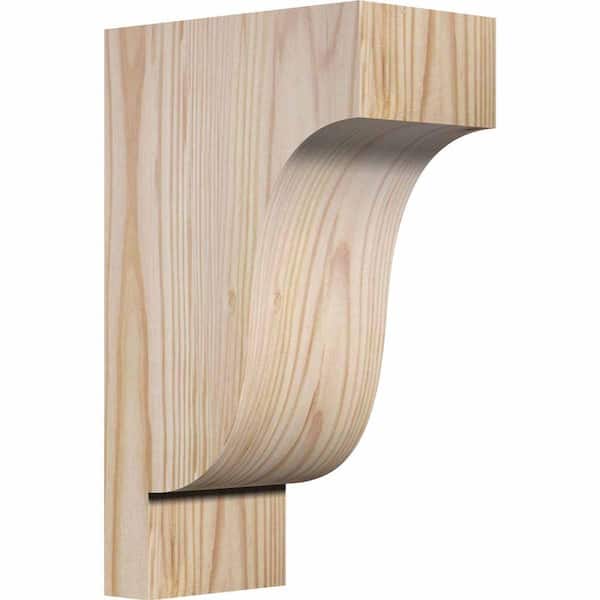 Ekena Millwork 3-1/2 in. x 6 in. x 10 in. Douglas Fir Newport Smooth Corbel