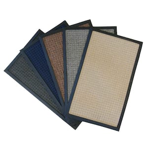 Nottingham Brown 36 in. x 60 in. Rubber Backed Carpet Mat