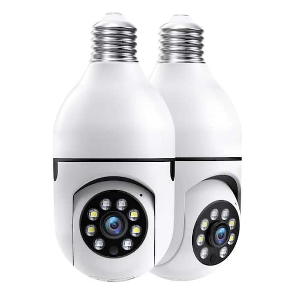 Wired Smart Outdoor Plug-In Security Camera with Night Vision, 360°View
