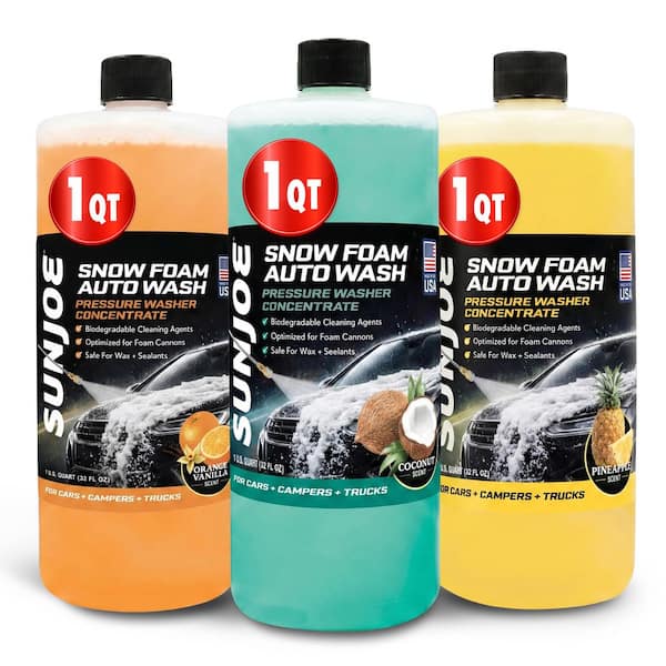 Sun Joe Pressure Washer Auto Snow Foam Detergent with Pineapple