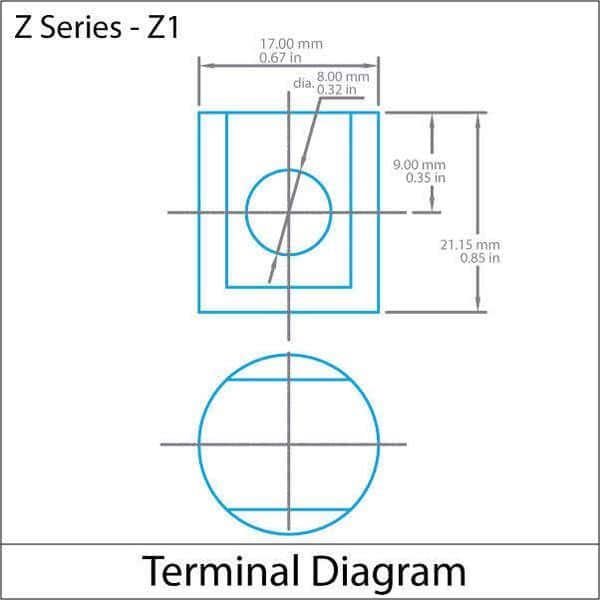 12-Volt 55 Ah (+ on right) Z1 Terminal Sealed Lead Acid (SLA) Rechargeable AGM Battery
