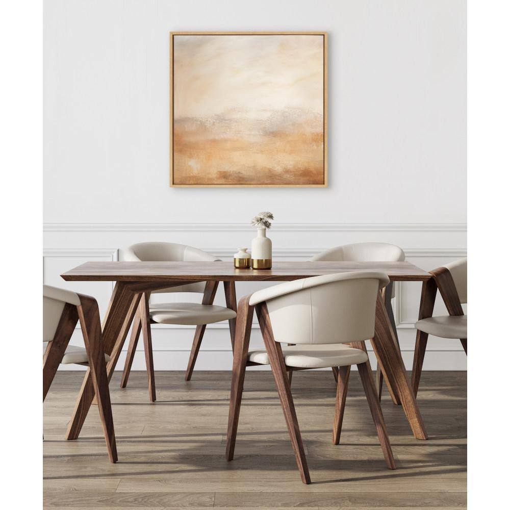 30x30 Natural Abstract Desert Landscape Canvas Wall Art