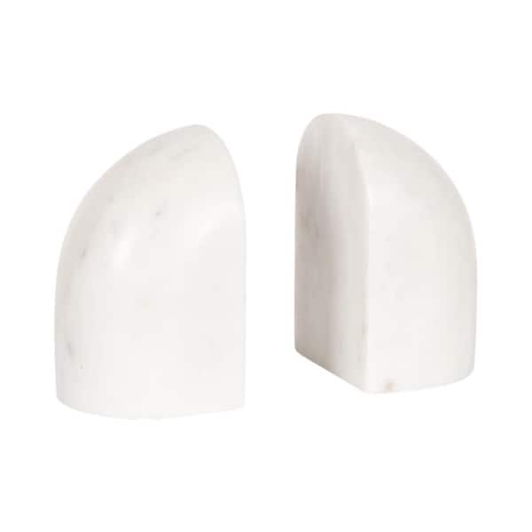 Brookhart White Arch Stone Bookends