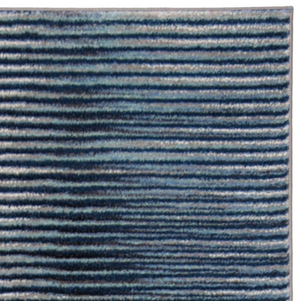 Celestial Blue Abstract 9' x 12' Synthetic Easy-Care Area Rug