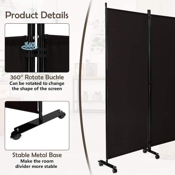 36 x 72 Portable Acrylic Divider with Wood Frame and Locking Casters –  Braeside Displays