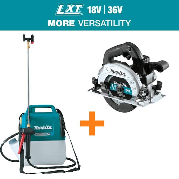 18V LXT Lithium-Ion Cordless 1.3 Gallon Sprayer with 18V 6-1/2 in. LXT Sub-Compact Lithium-Ion Brushless Circular Saw