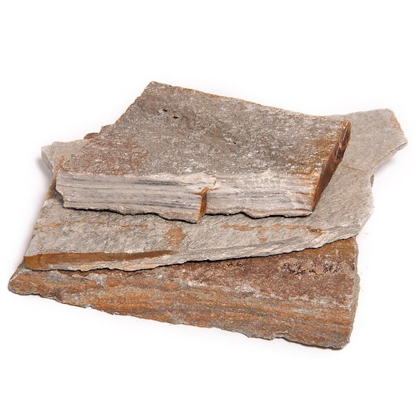 Southwest Boulder & Stone 14 in. x 12 in. x 2 in. 60 sq. ft. Stardust Natural Flagstone for Landscape, Gardens and Pathways