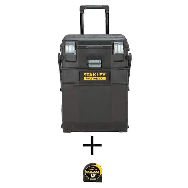 Stanley 22 in. 4-in-1 Cantilever Mobile Tool Box and 25 ft. FATMAX Tape Measure
