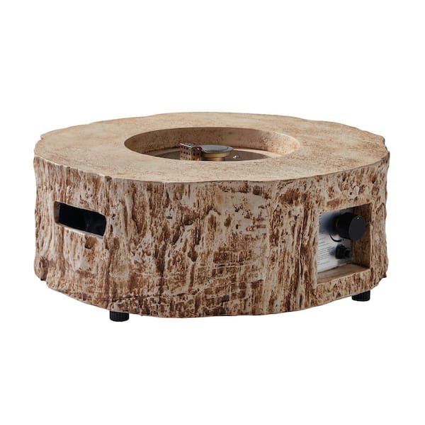 Kadehome 10 in. Outdoor Brown Gas Fire Tree Suitable for The Garden and Balcony