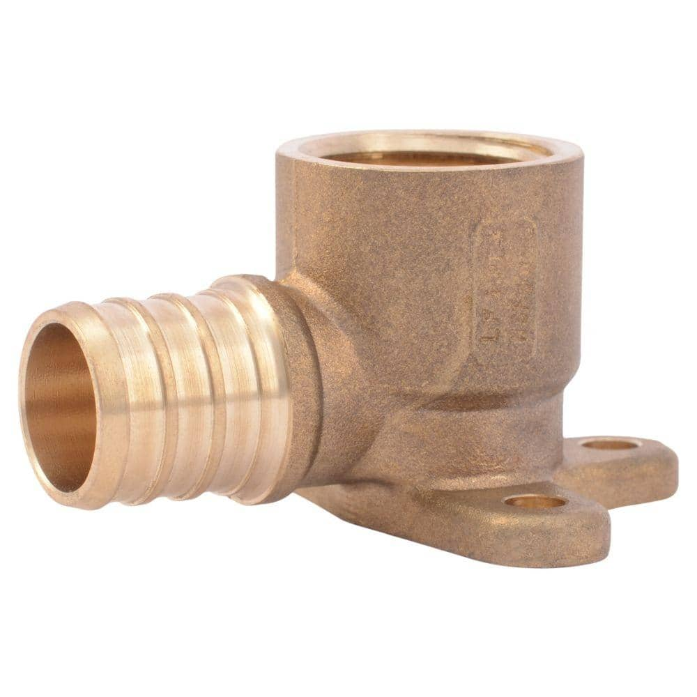 SharkBite 3/4 in. PEX Barb x 1/2 in. FIP Brass 90-Degree Drop-Ear Elbow Fitting