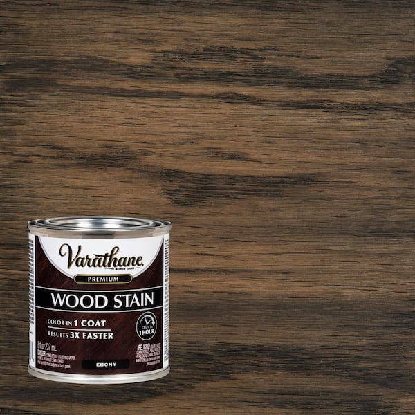 Varathane 8 oz. Ebony Premium Fast Dry Interior Wood Stain (4-Pack)