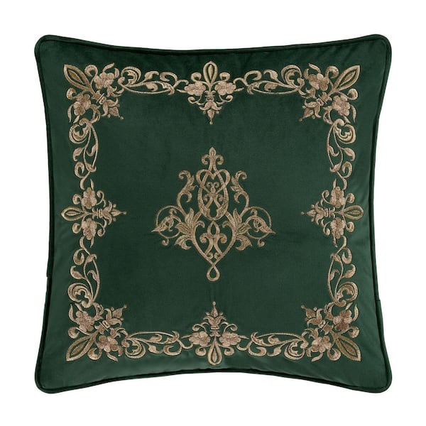 Unbranded Nicholas Evergreen Polyester 18 in. Square Decorative 18 in. x 18 in. Throw Pillow