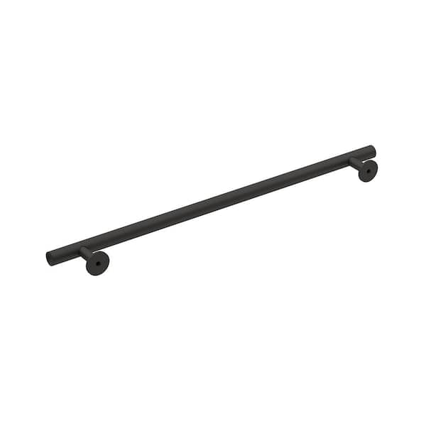 Amerock Radius 10-1/16 in. (256 mm) Matte Black Drawer Pull BP36869FB - The  Home Depot