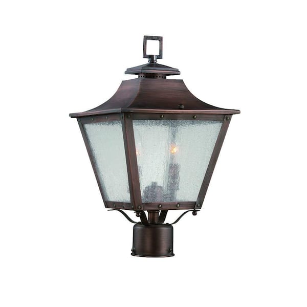 Acclaim Lighting Lafayette Collection 2-Light Copper Patina Outdoor Post-Mount Light Fixture