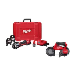 M12 12-Volt Lithium-Ion Force Logic Cordless Press Tool Kit with M12 FUEL Bandsaw (2-Tool)