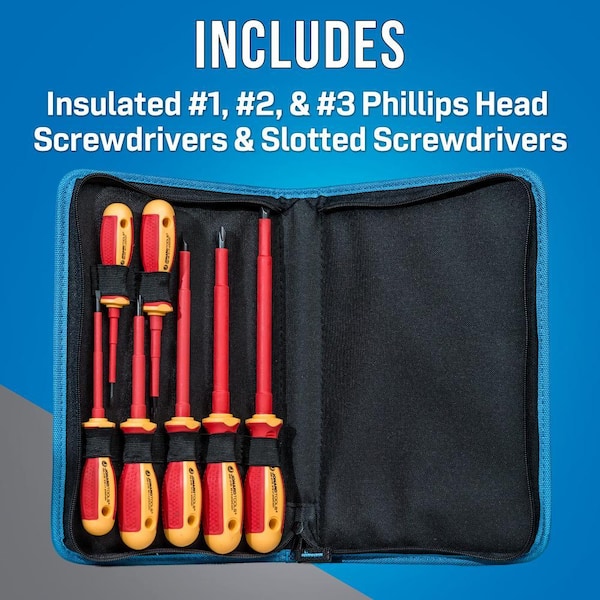 Jonard 7-Piece Insulated Screwdriver Kit TK-70INS - The Home Depot