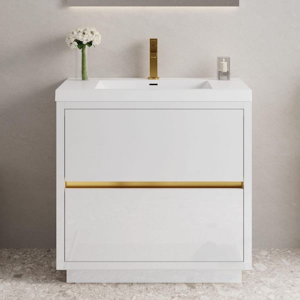 Abruzzo 36 in. Freestanding Storage Bath Vanity Cabinet in
