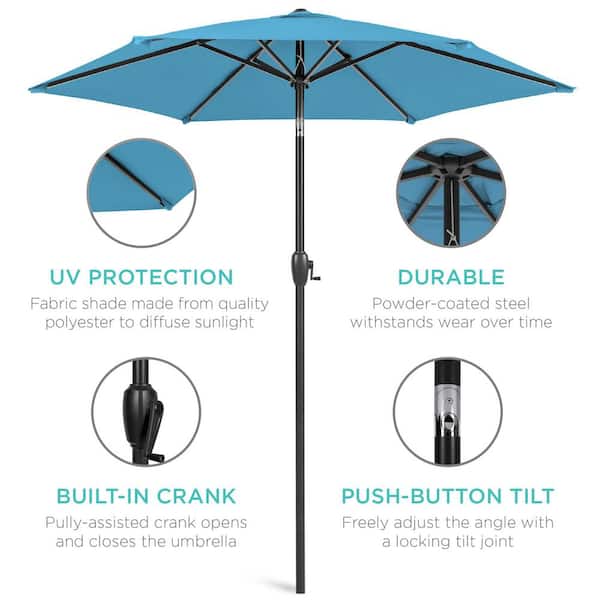 best time to buy patio umbrella AreShark 9ft 3-Tier Umbrellas, Outdoor with 8 Sturdy Ribs UV Protection Windproof, Market Table Umbrella w/Push Button Tilt & Crank for Pool, Porch, Deck, Garden(Red) : Patio, Lawn adding a decorative touch and a playful 10 top-rated patio umbrellas that