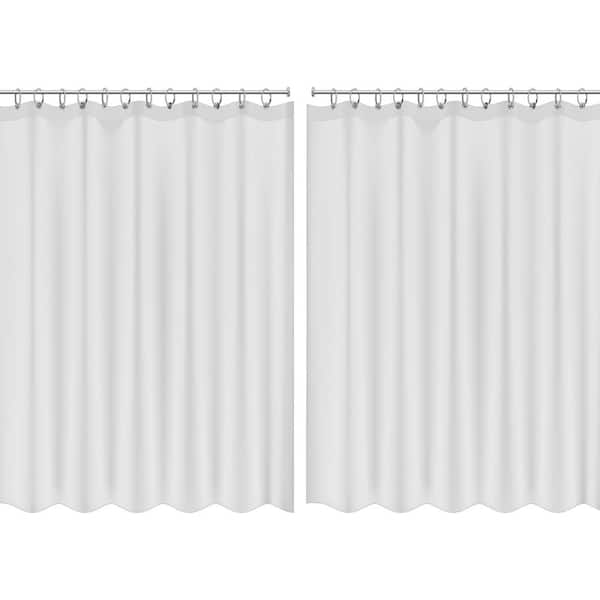 70 in. W x 72 in. H 2-Pack Hotel Grade PEVA in Super Clear Shower Curtain Liner