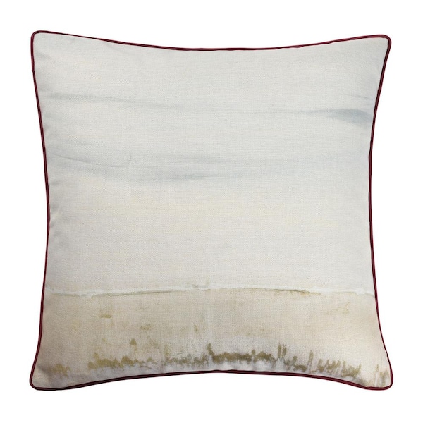 Amos Multi Beige, Brown Abstract Cotton 6.5 in. x 24 in. Throw Pillow