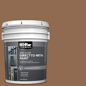 5 gal. #PPU4-01 Caramel Swirl Semi-Gloss Direct to Metal Interior/Exterior Paint